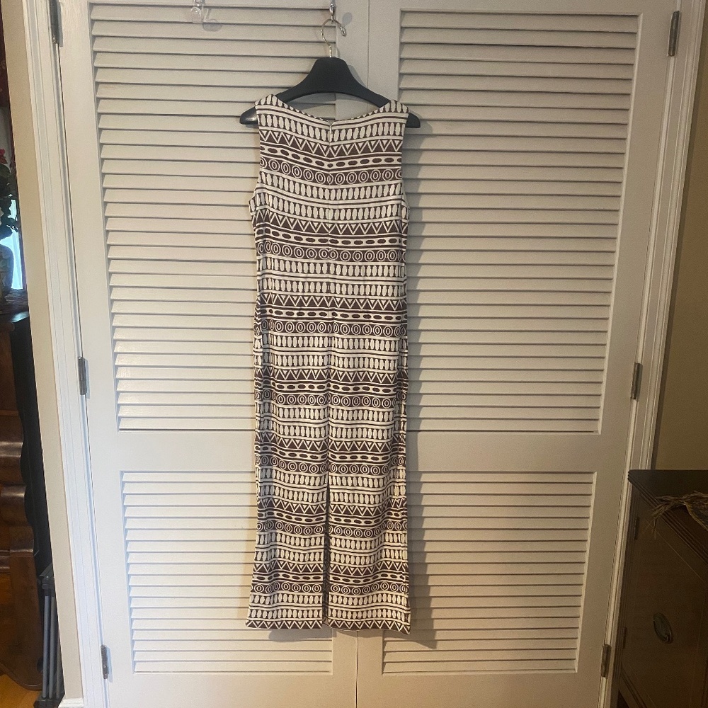 St John Collection Maxi Aztec Sun Dress  - Size 8